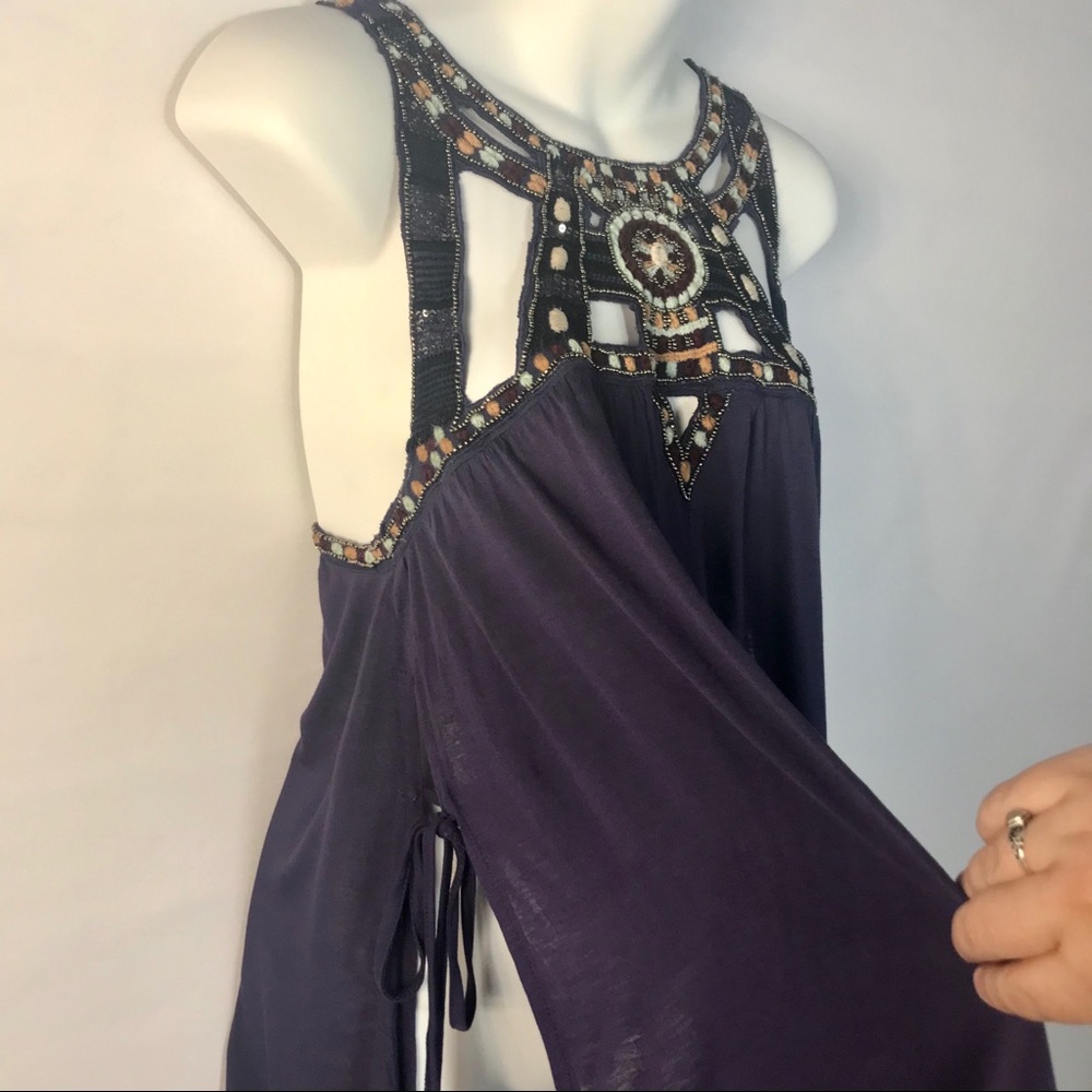 NWT Free People Vision Quest Beaded Boho Tunic - Picture 3 of 8